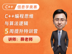C++编程思维与算法逻辑提升特训营